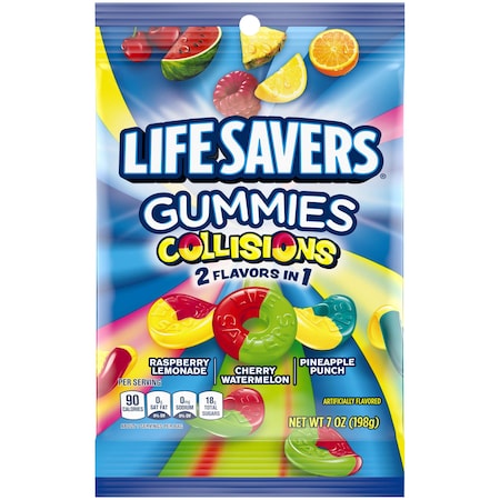 Life Savers Lifesavers Gummies Collisions 7 oz. Packet, PK12 355663